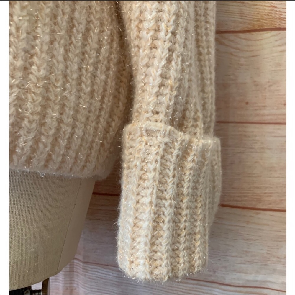 24 Natural Tinsel Knit Sweater - Picture 4 of 8